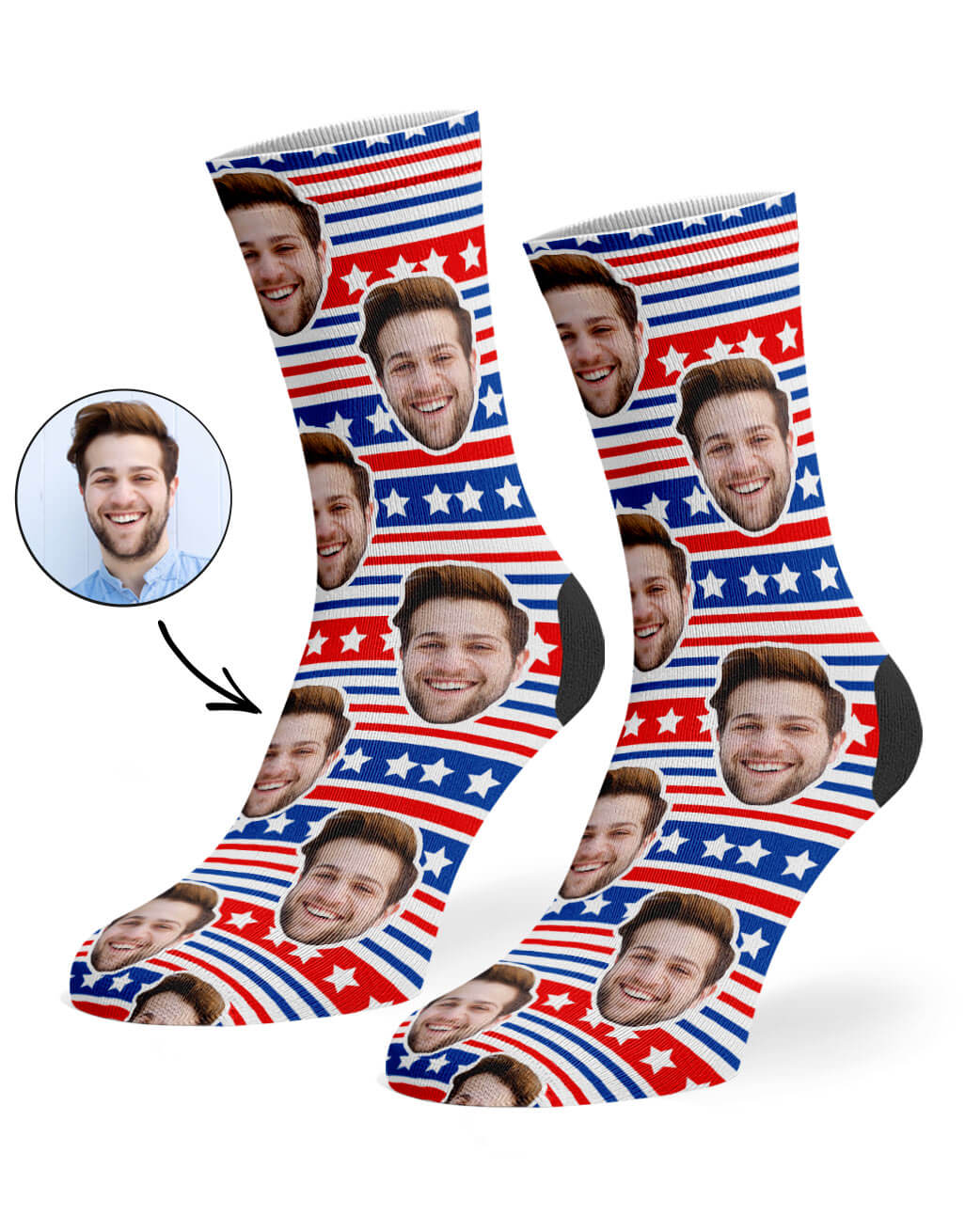 American Stripes Custom Socks