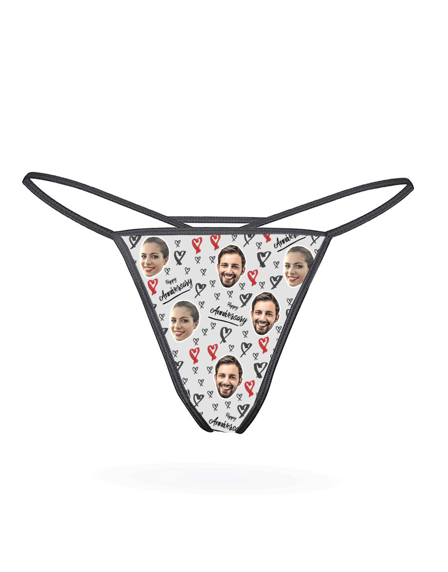 Happy Anniversary Custom Thong