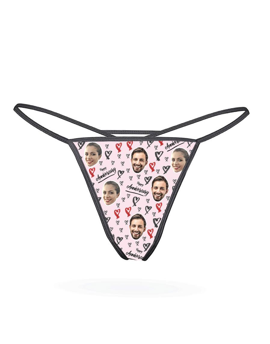 Happy Anniversary Custom Thong