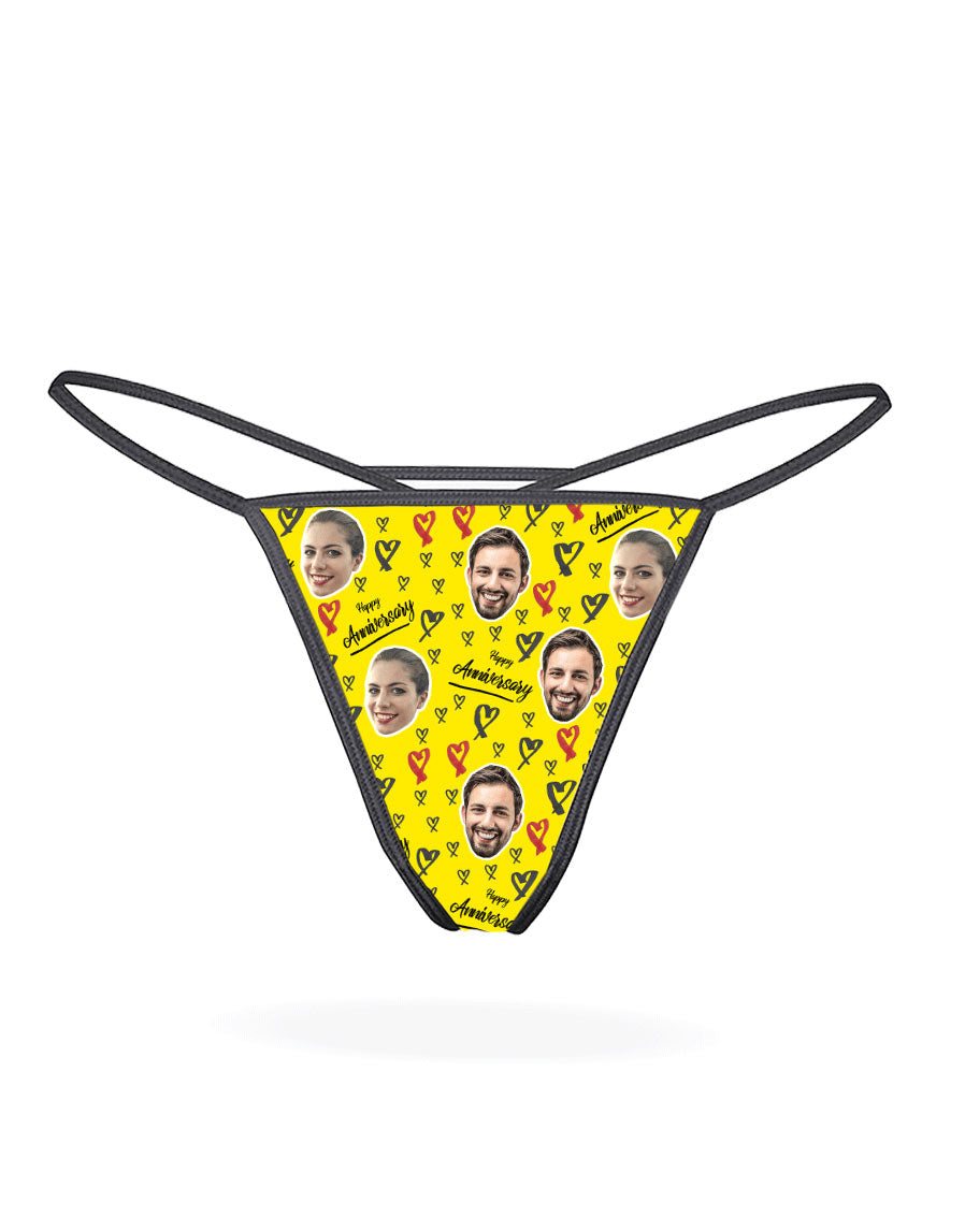 Happy Anniversary Custom Thong