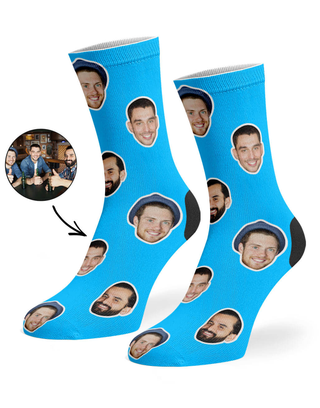 Best Friend Face Custom Socks