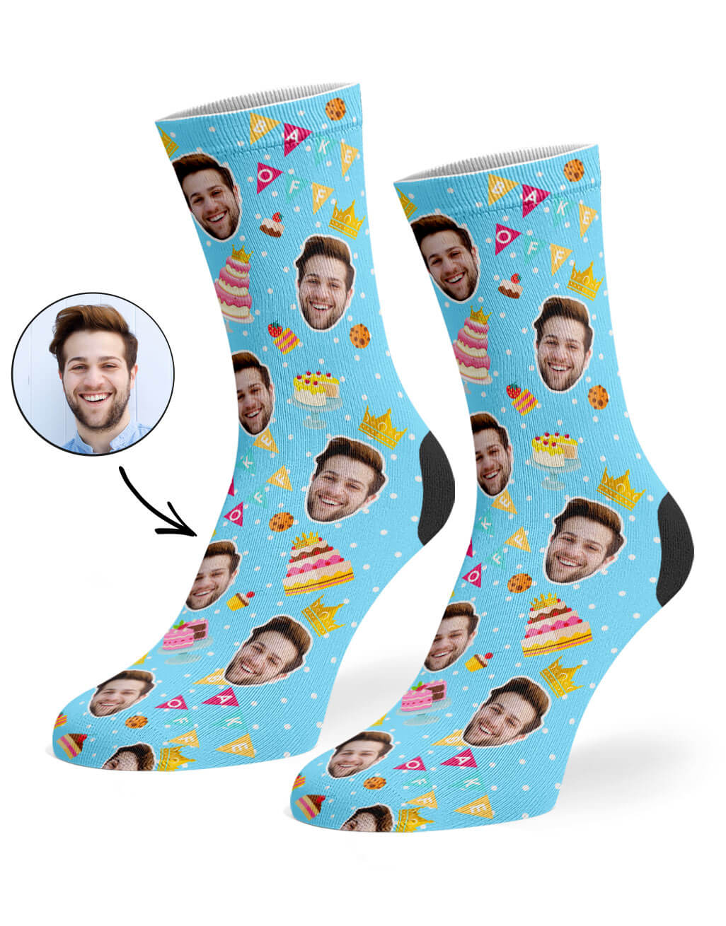 Bake Off King Custom Socks