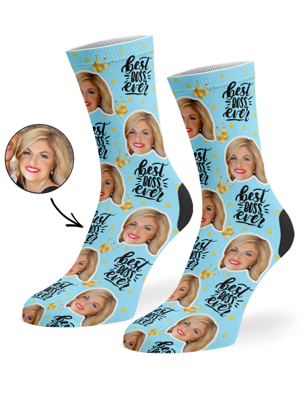 Best Boss Ever Custom Socks