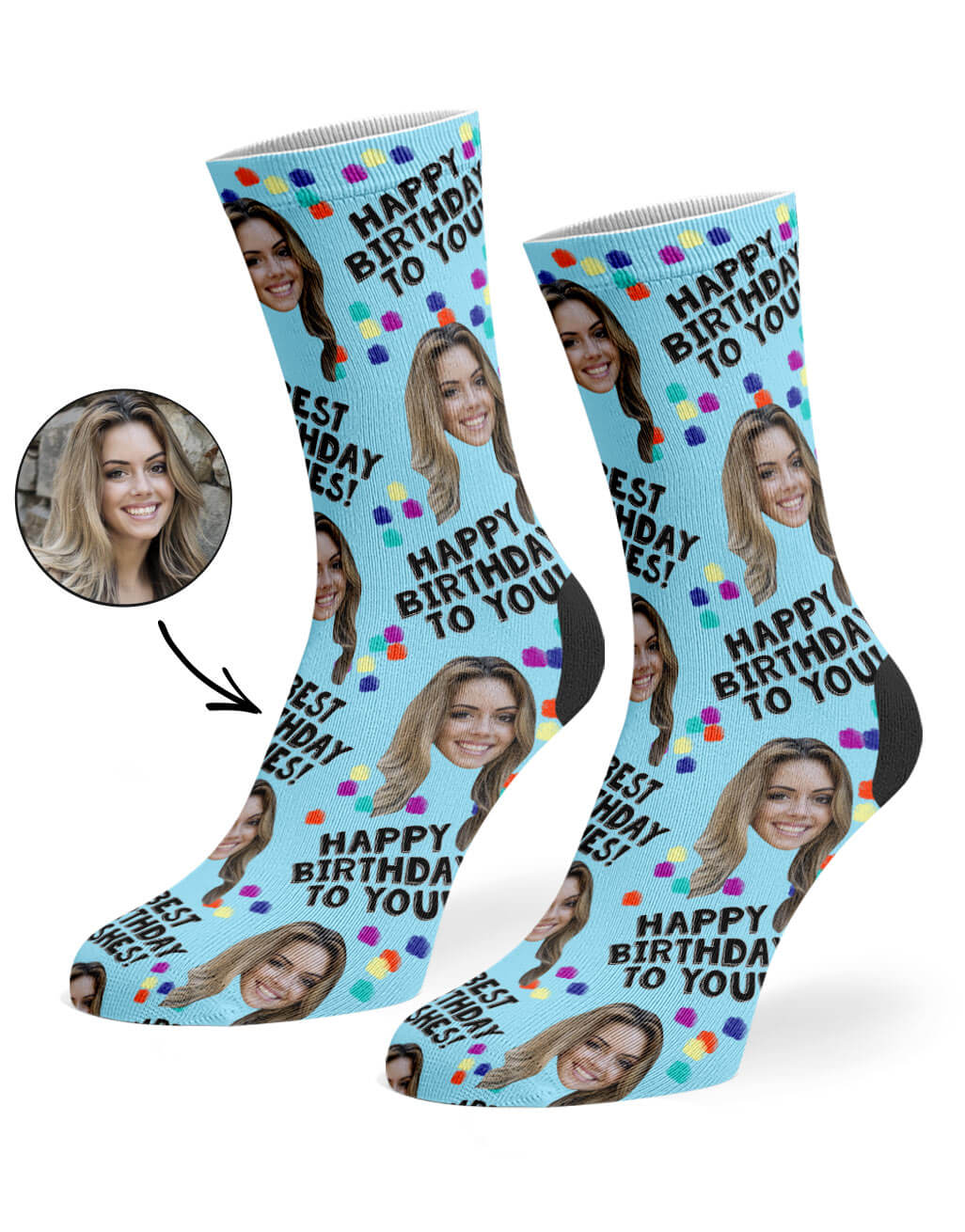 Birthday Party Custom Socks
