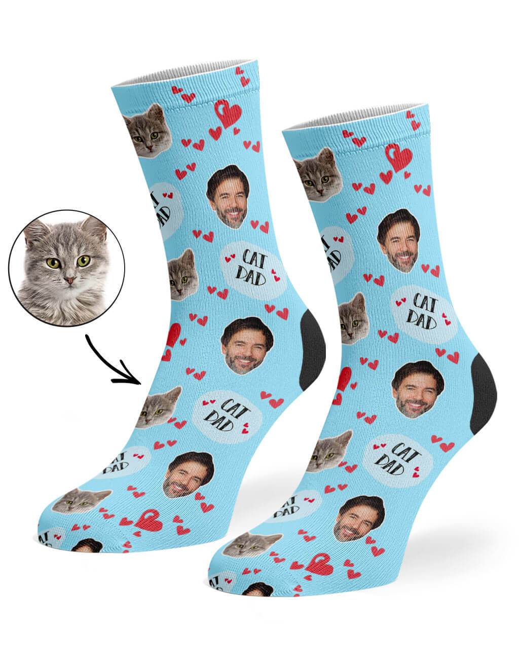 Cat Dad Custom Socks