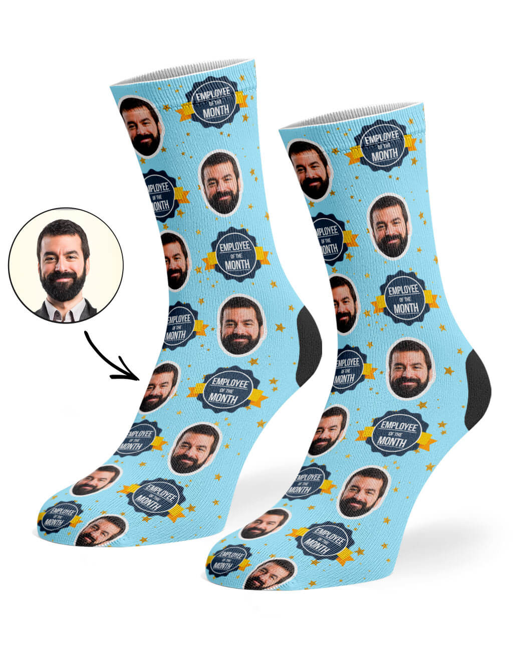 Employee Of The Month Custom Socks