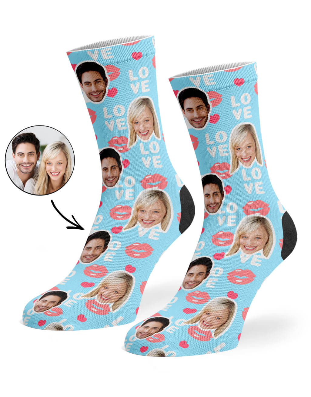 Love Lips Custom Socks