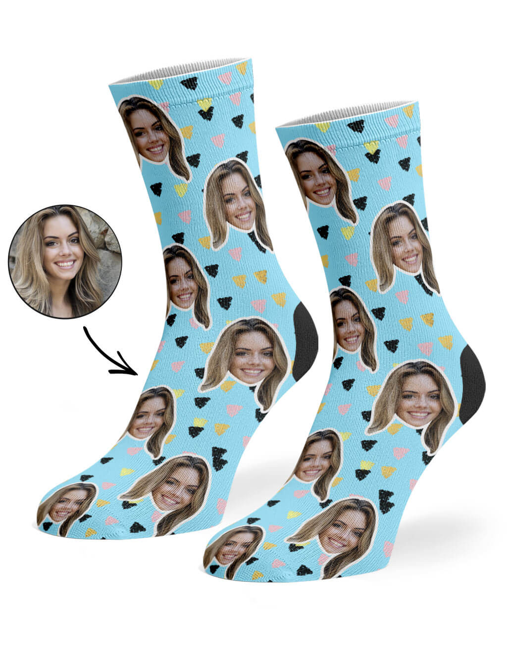 Paint Triangle Custom Socks