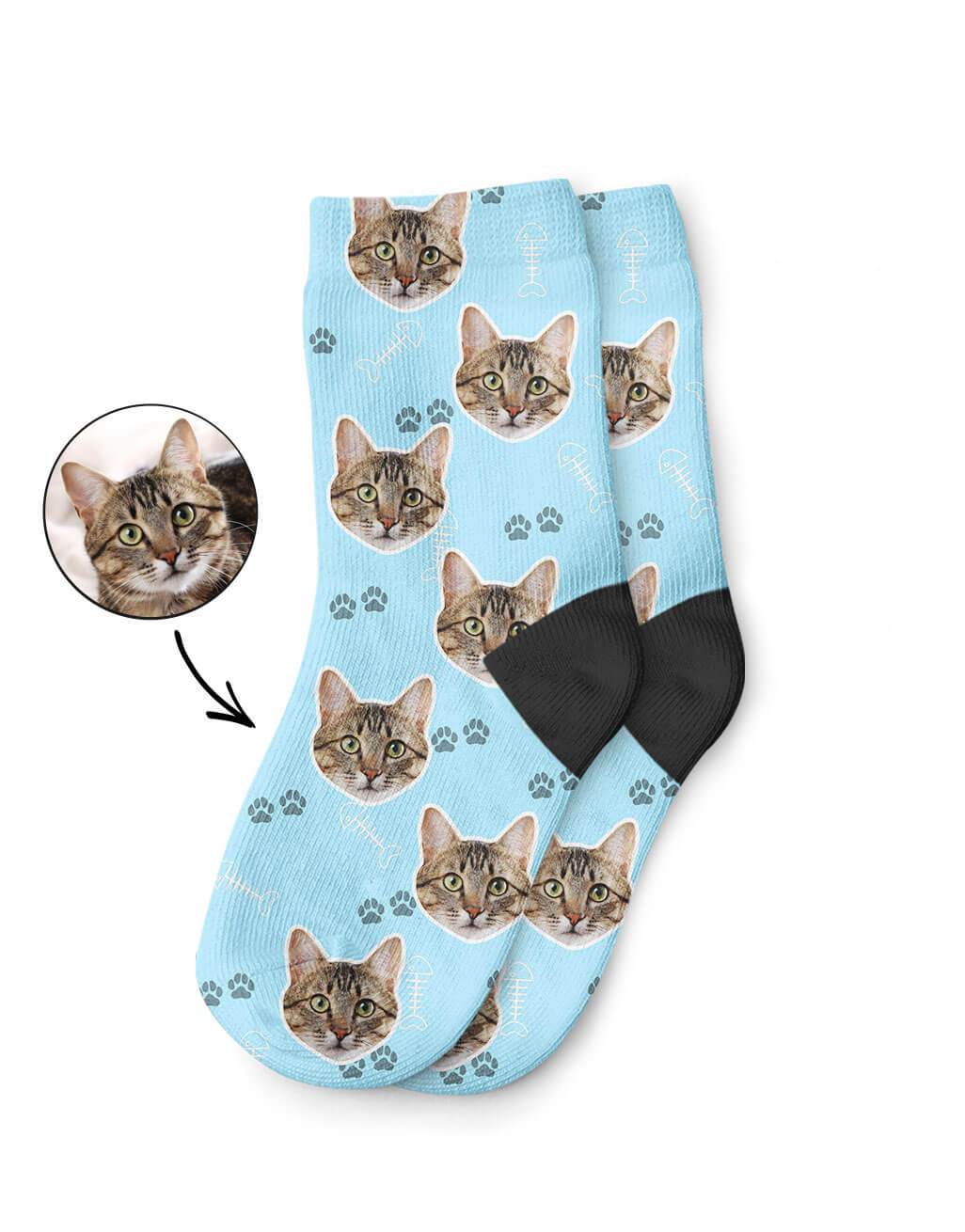 Your Cat On Kids Socks