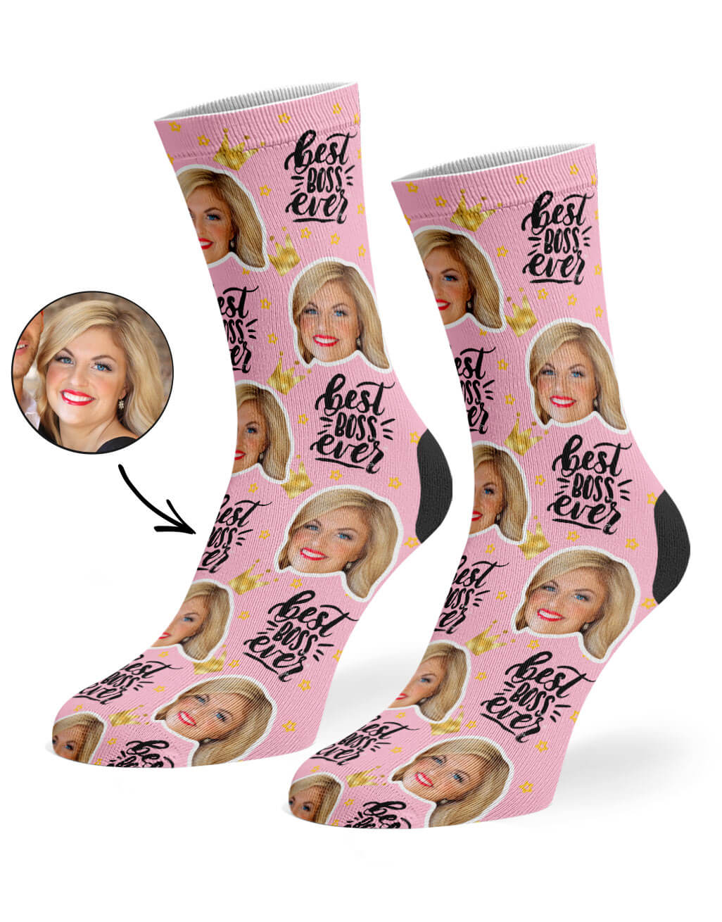 Best Boss Ever Custom Socks