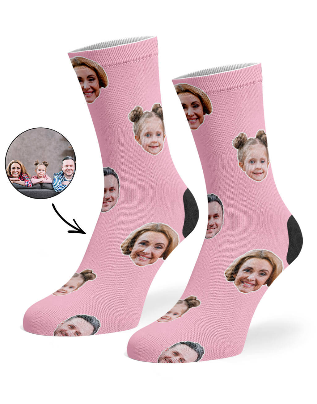 personalized socks featuring your photo