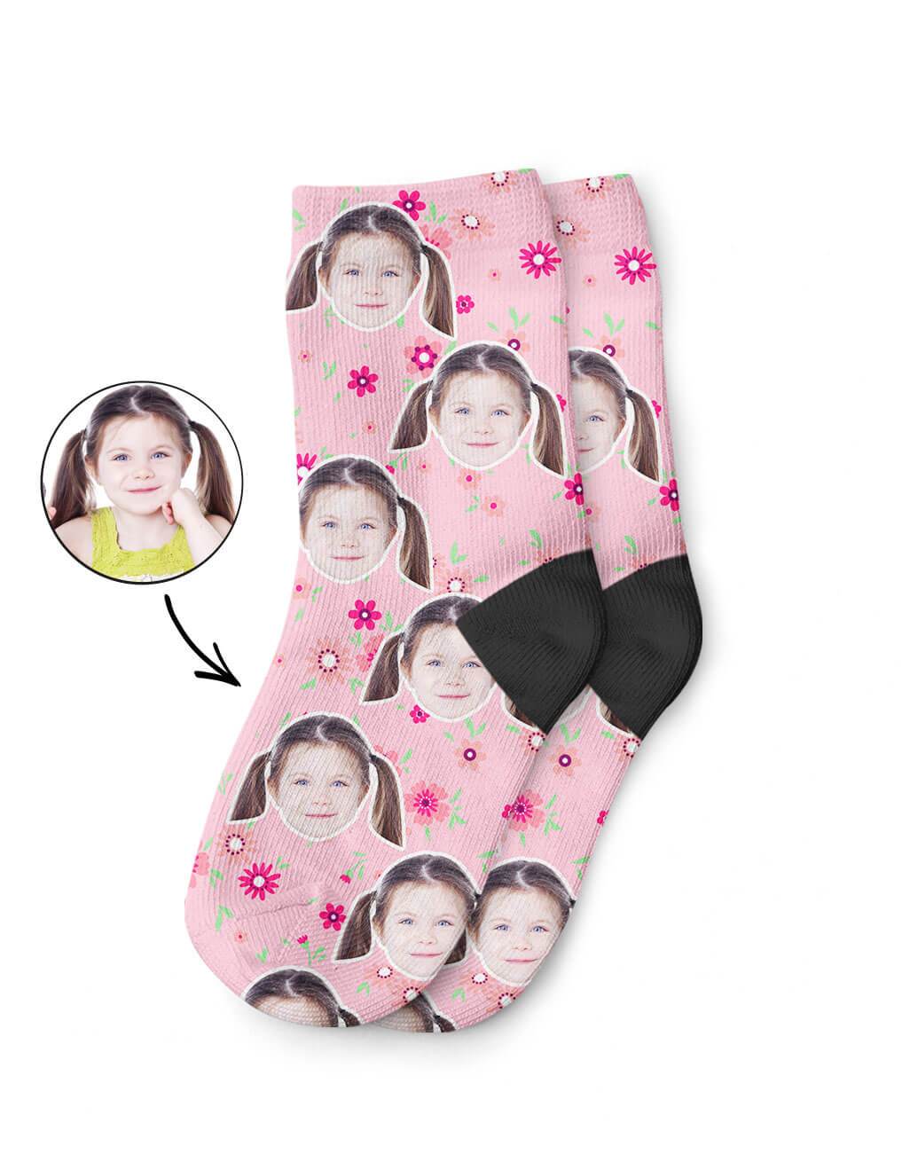 Flower Face Kids Socks