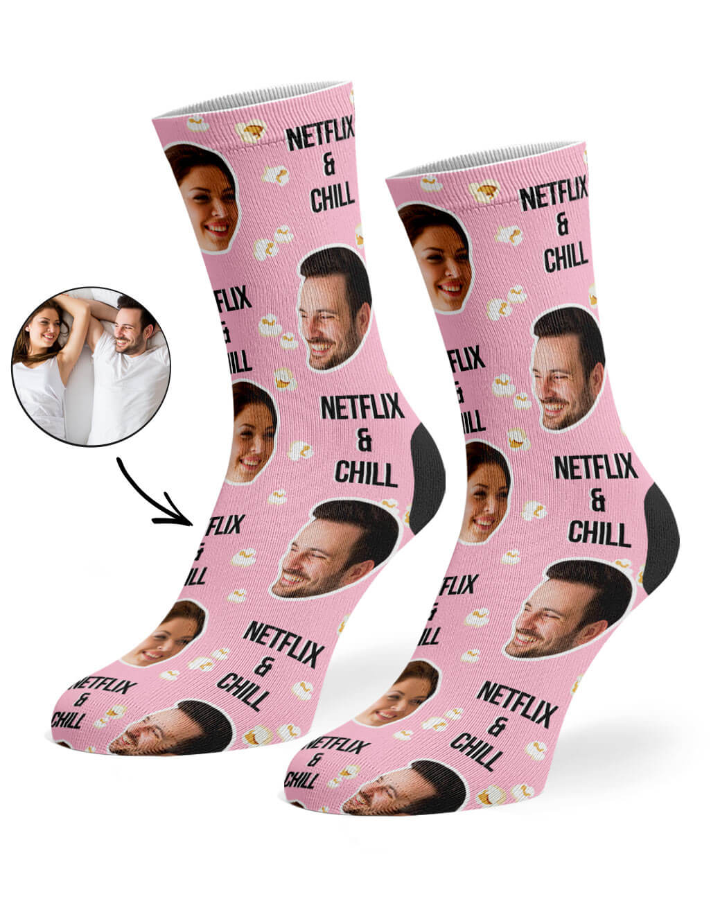 Netflix & Chill Custom Socks