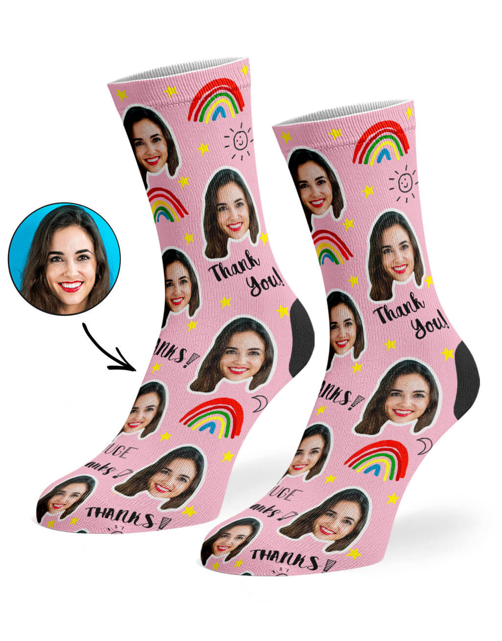 Thank You Custom Socks