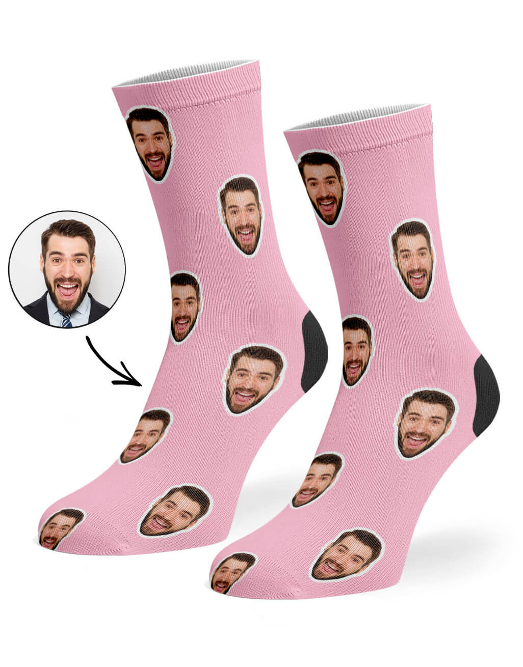 custom socks featuring your face