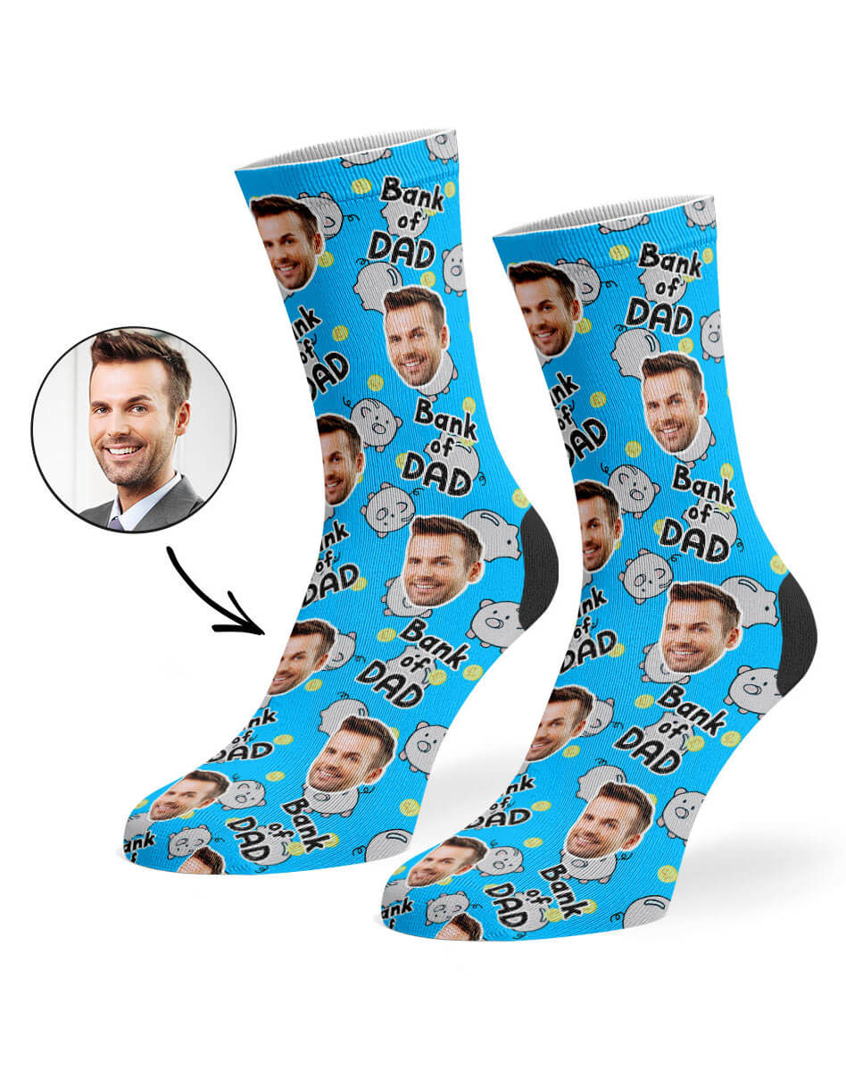 Bank Of Dad Custom Socks