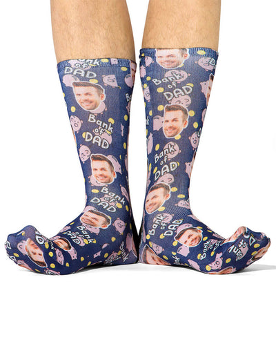 Bank Of Dad Custom Socks