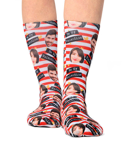 Be My Valentine Custom Socks