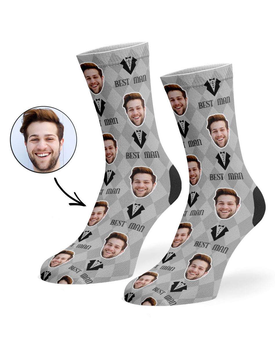 Best Man Face Custom Socks
