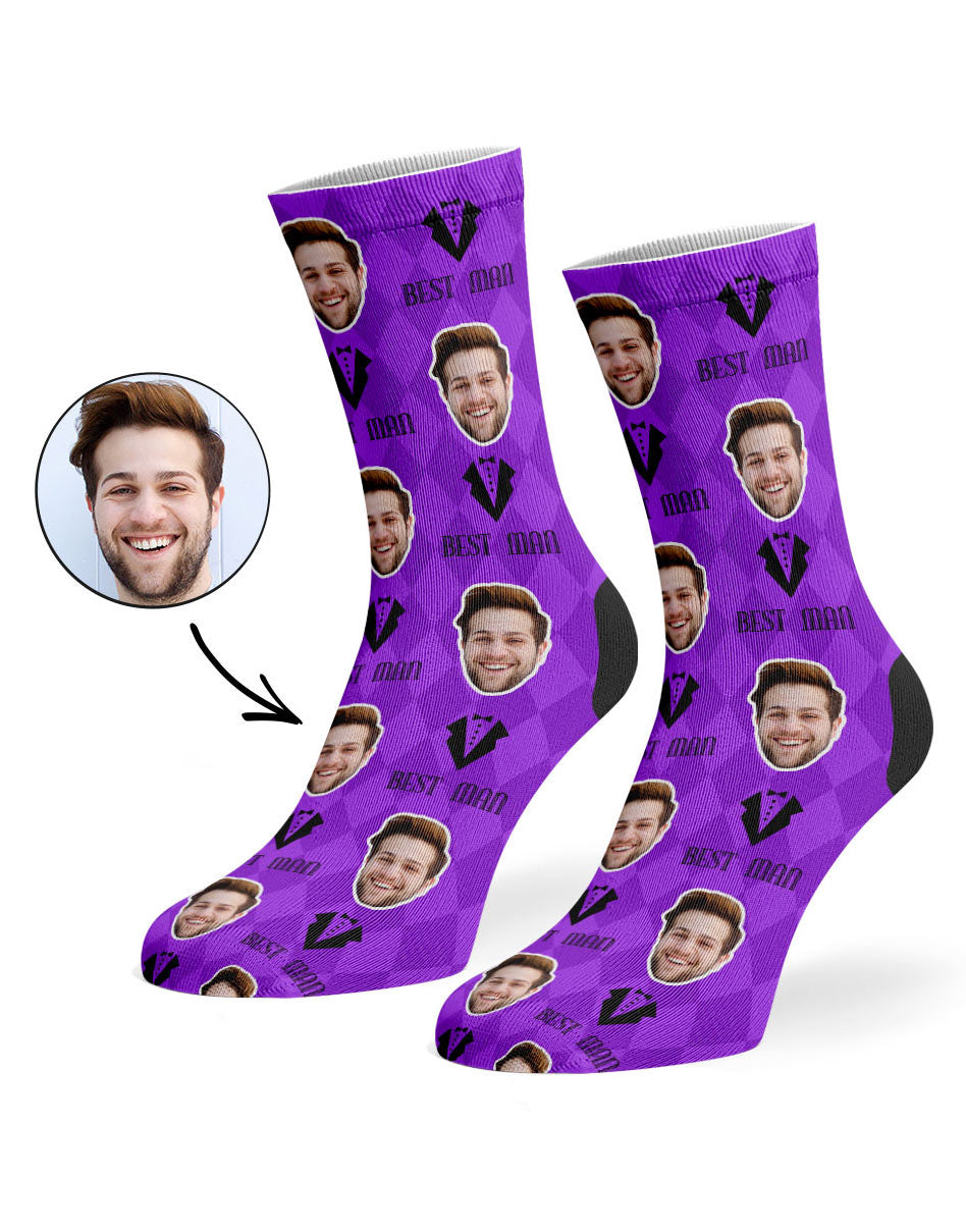 Best Man Face Custom Socks