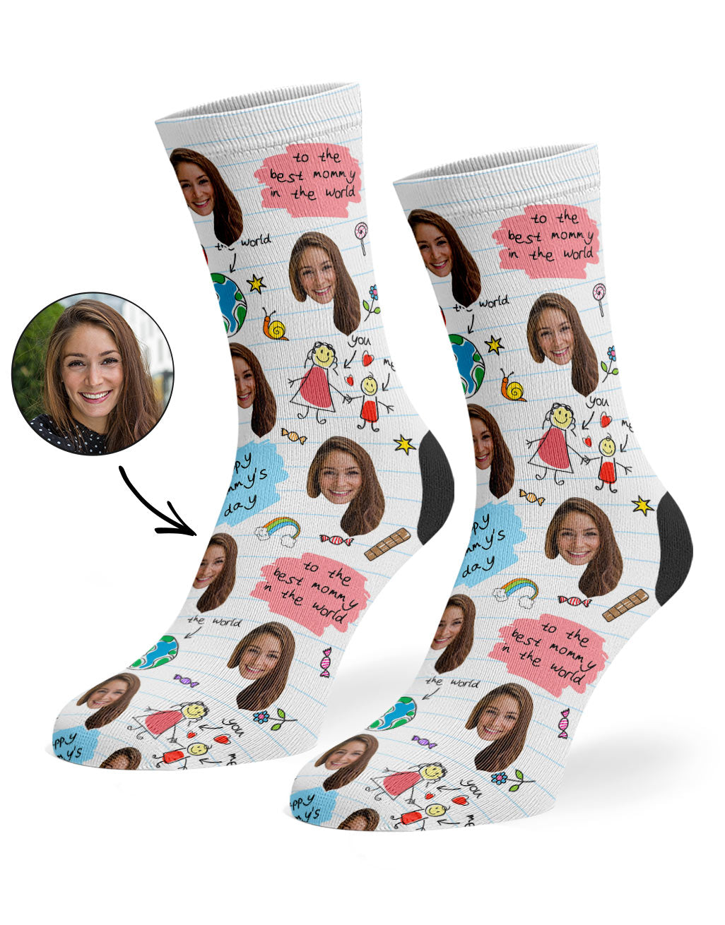 Best Mommy In The World Custom Socks