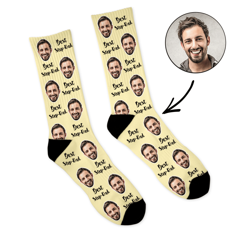 Best Step-Dad Custom Socks