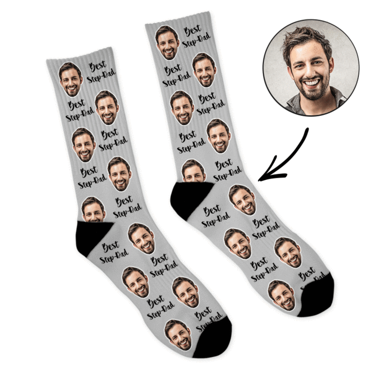 Best Step-Dad Custom Socks