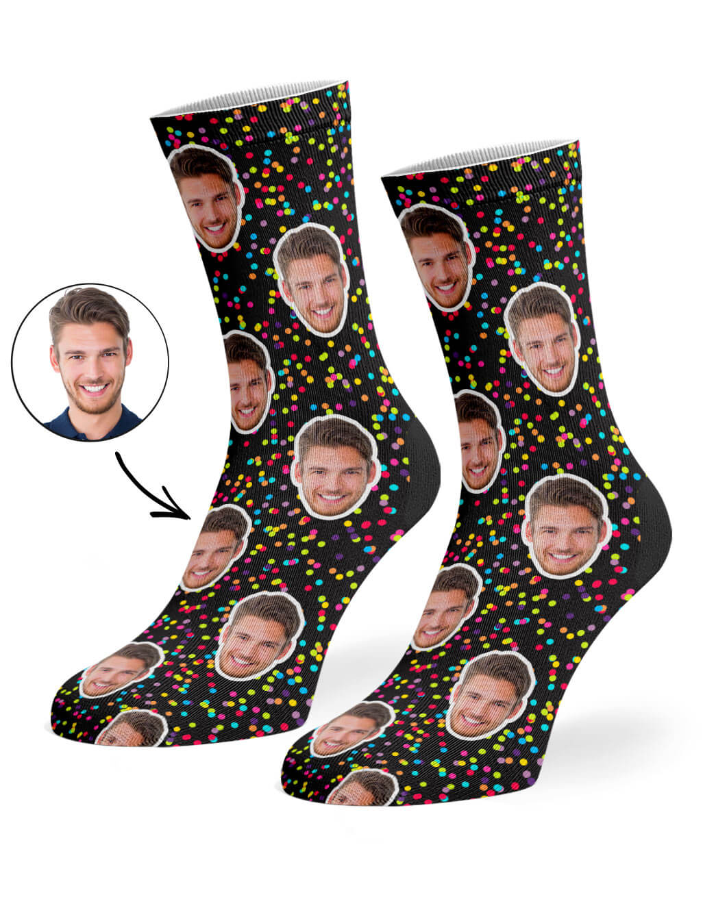 Colorful Spots Custom Socks