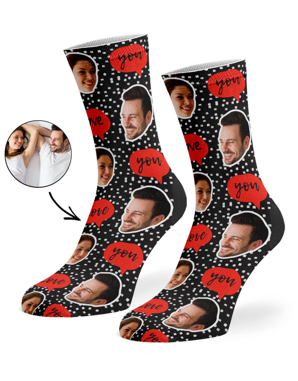 Love You Custom Socks