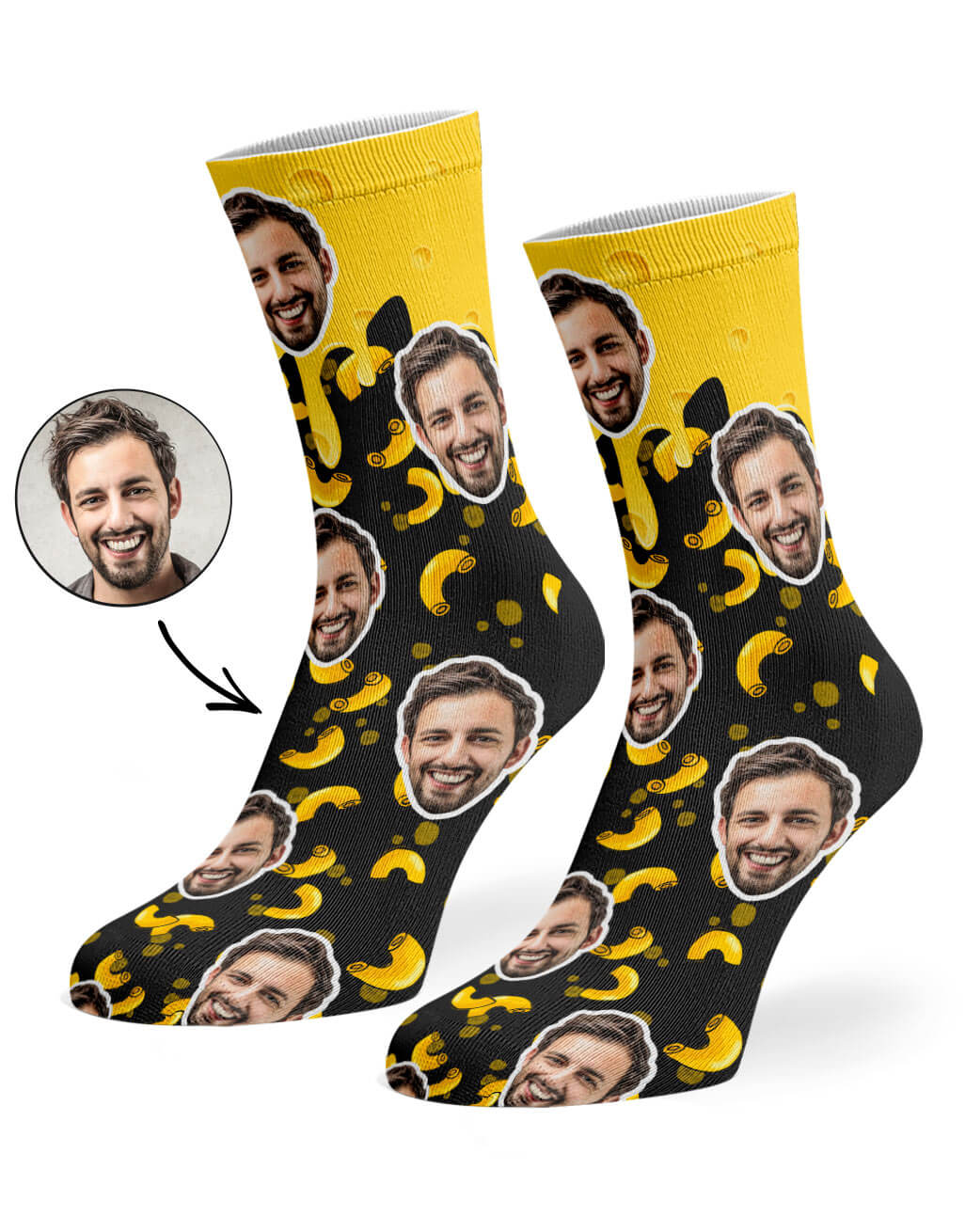 Mac & Cheese Custom Socks