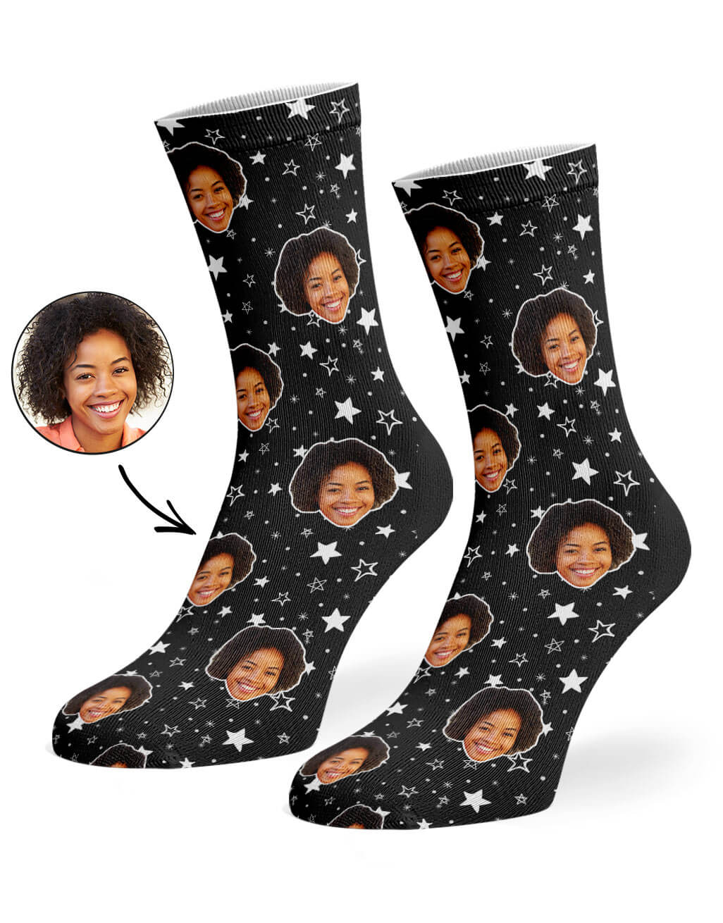 Star Pattern Custom Socks