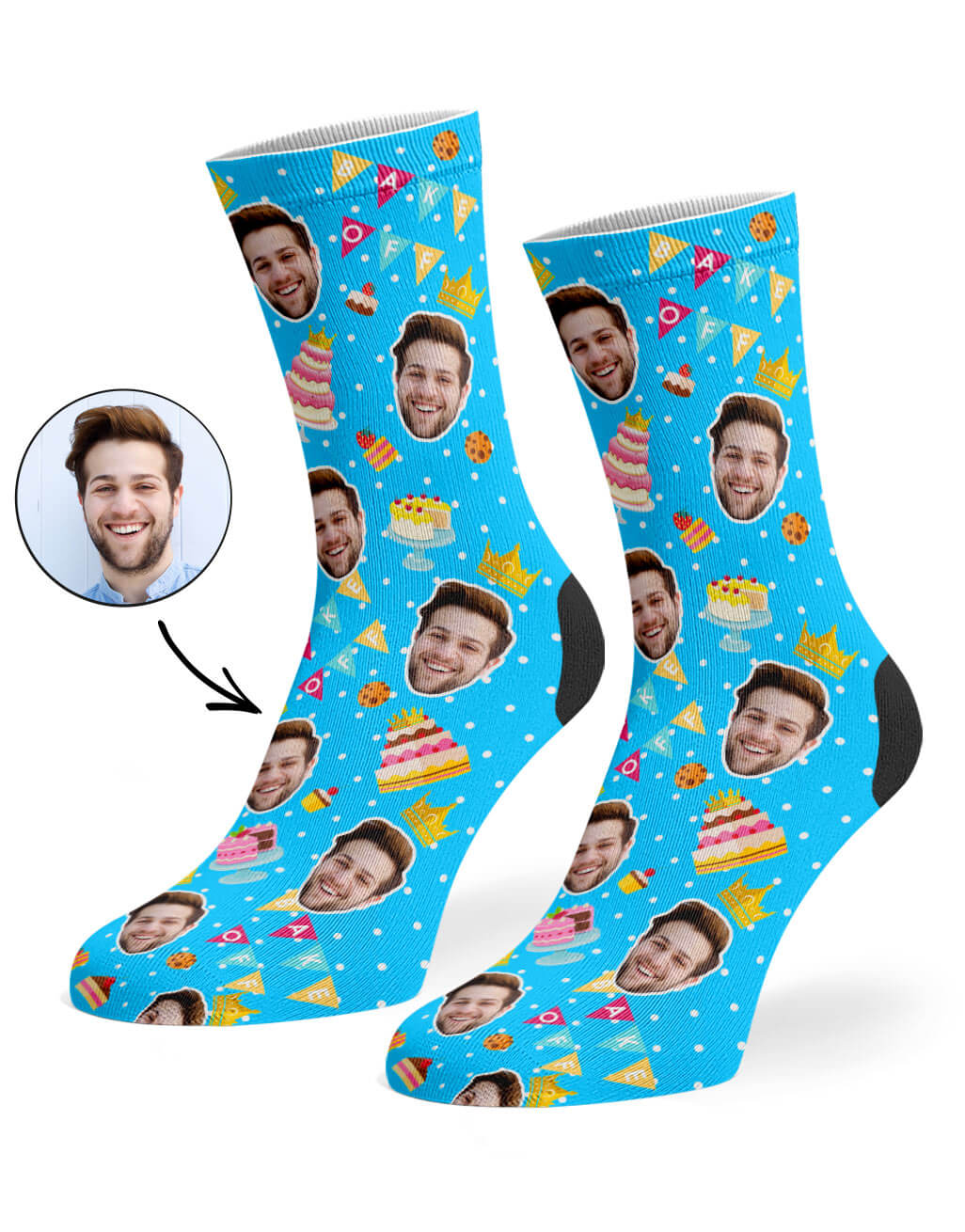 Bake Off King Custom Socks