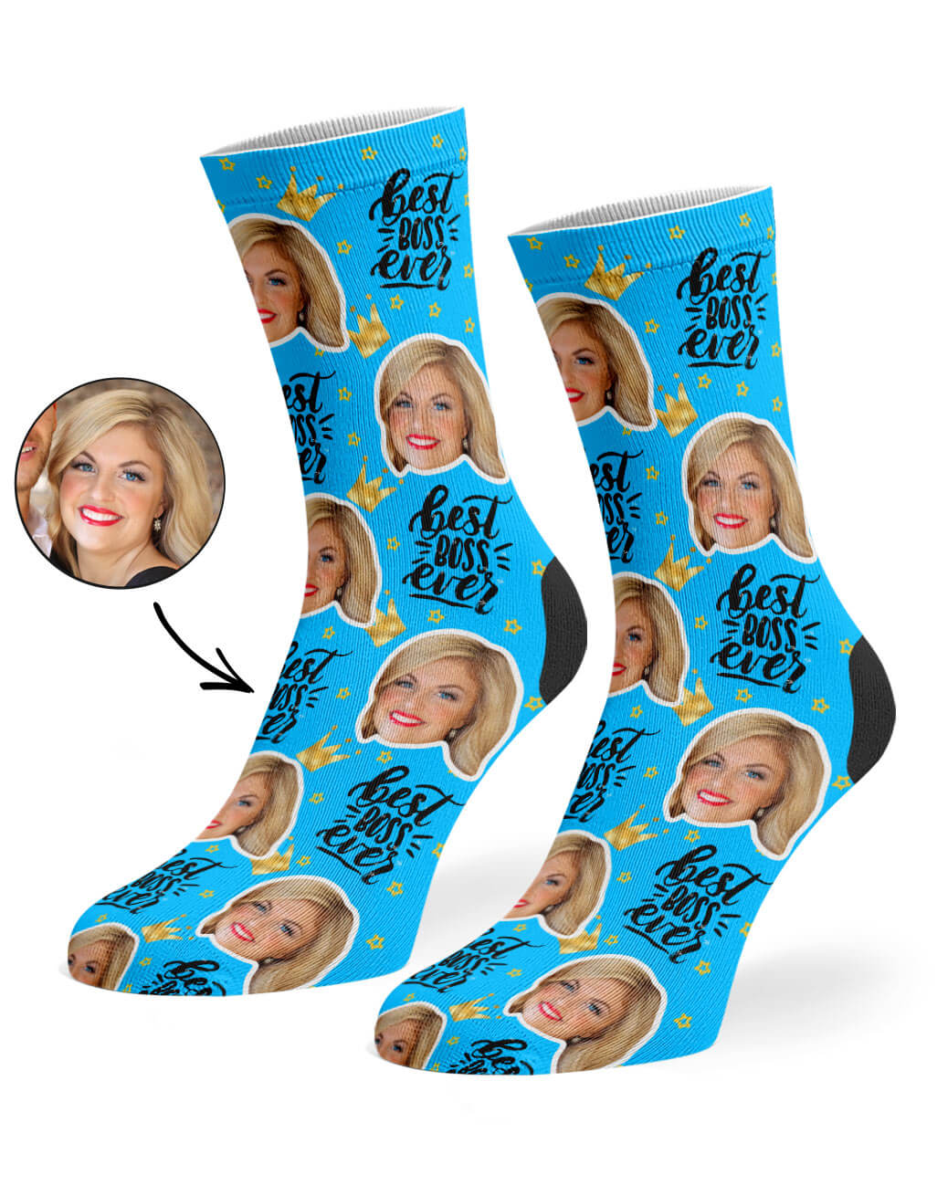 Best Boss Ever Custom Socks