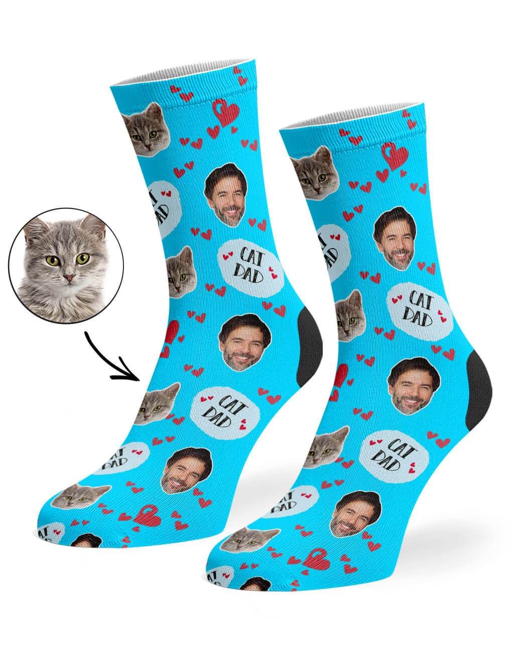 Cat Dad Custom Socks