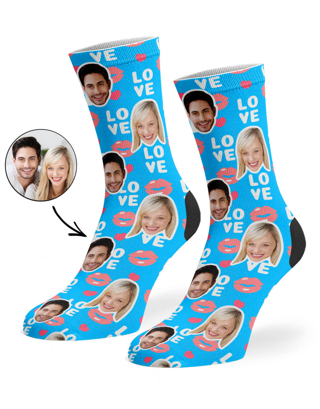 Love Lips Custom Socks