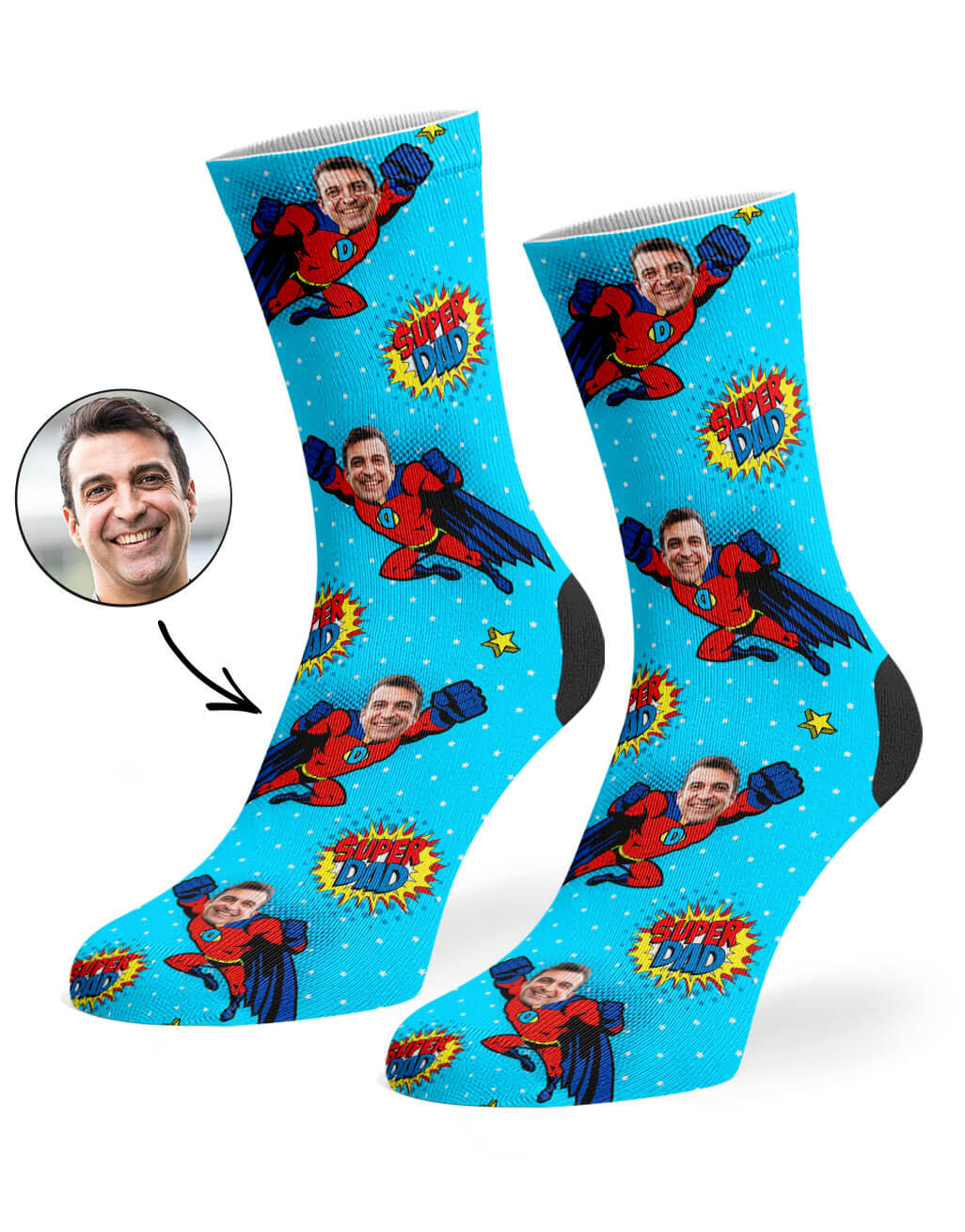 Super Dad Custom Socks