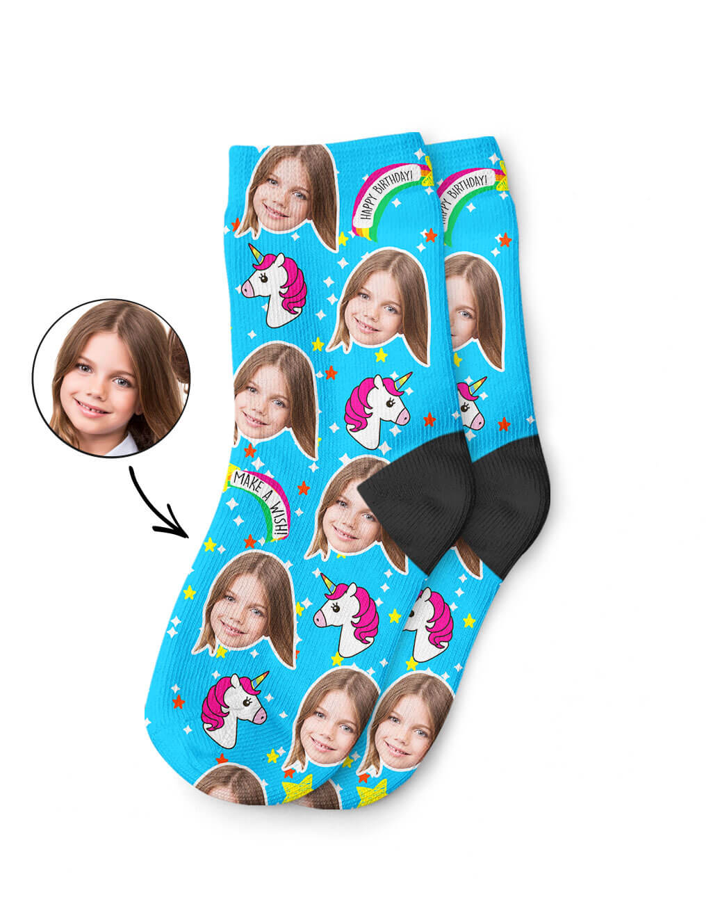 Unicorn Birthday Kids Socks