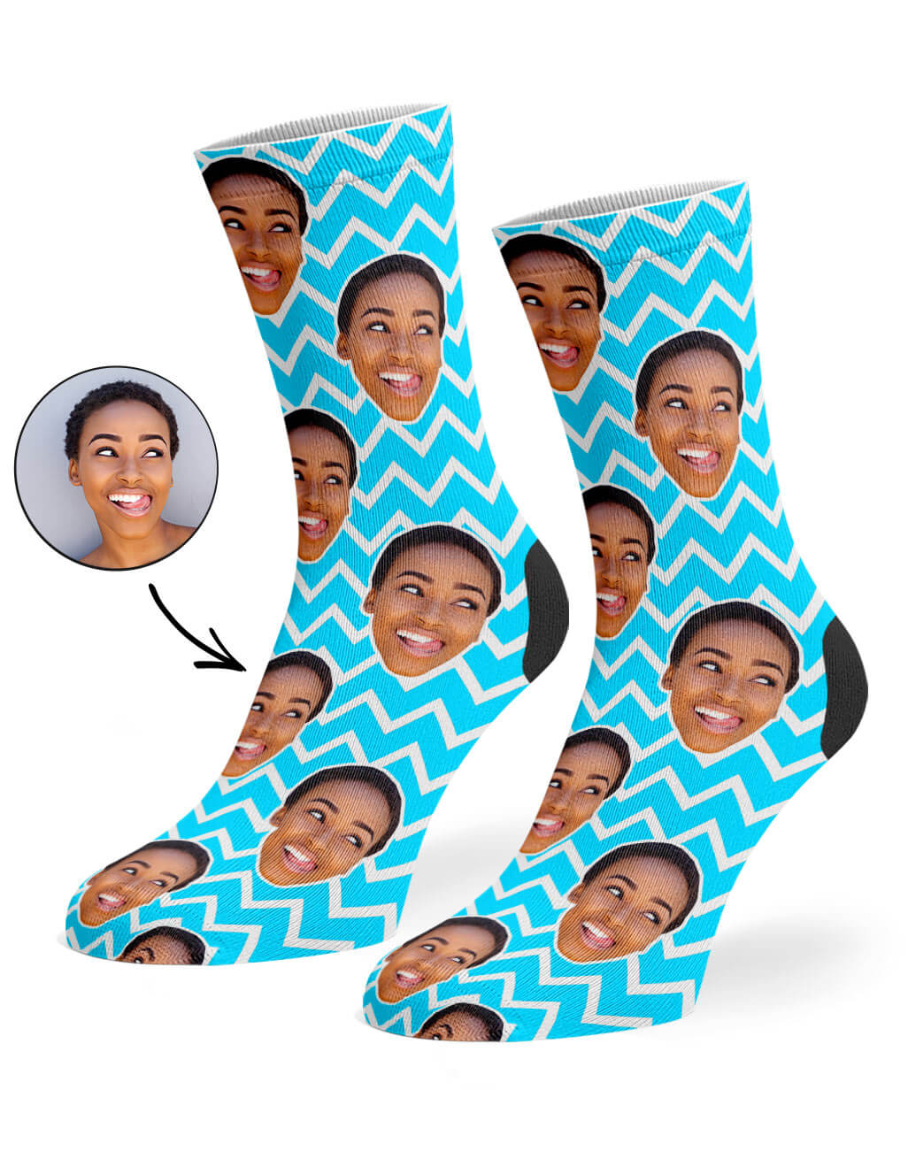 Zig Zag Custom Socks