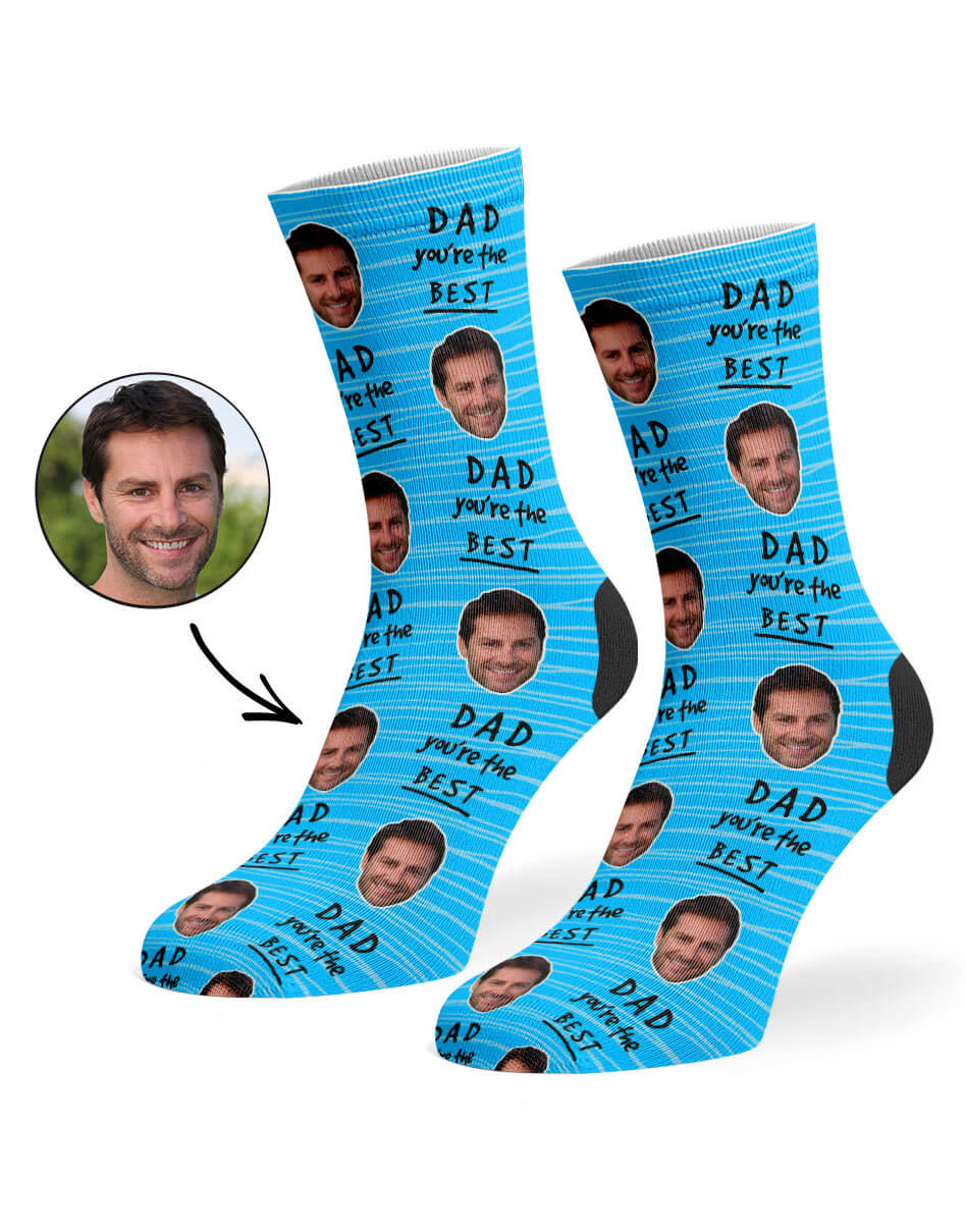 Dad You're The Best Custom Socks