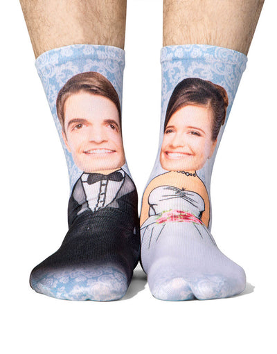 Bride & Groom Me Custom Socks