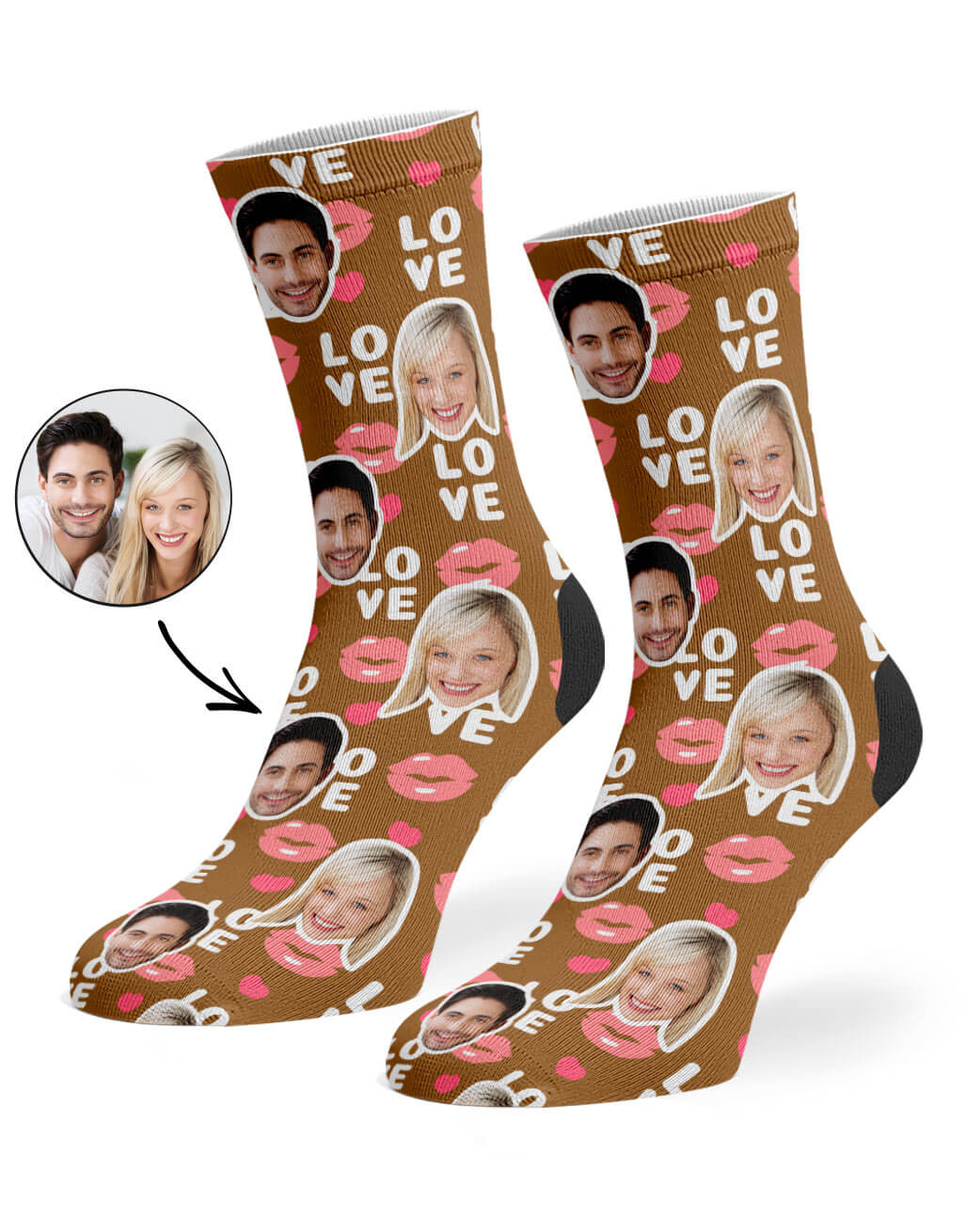 Love Lips Custom Socks