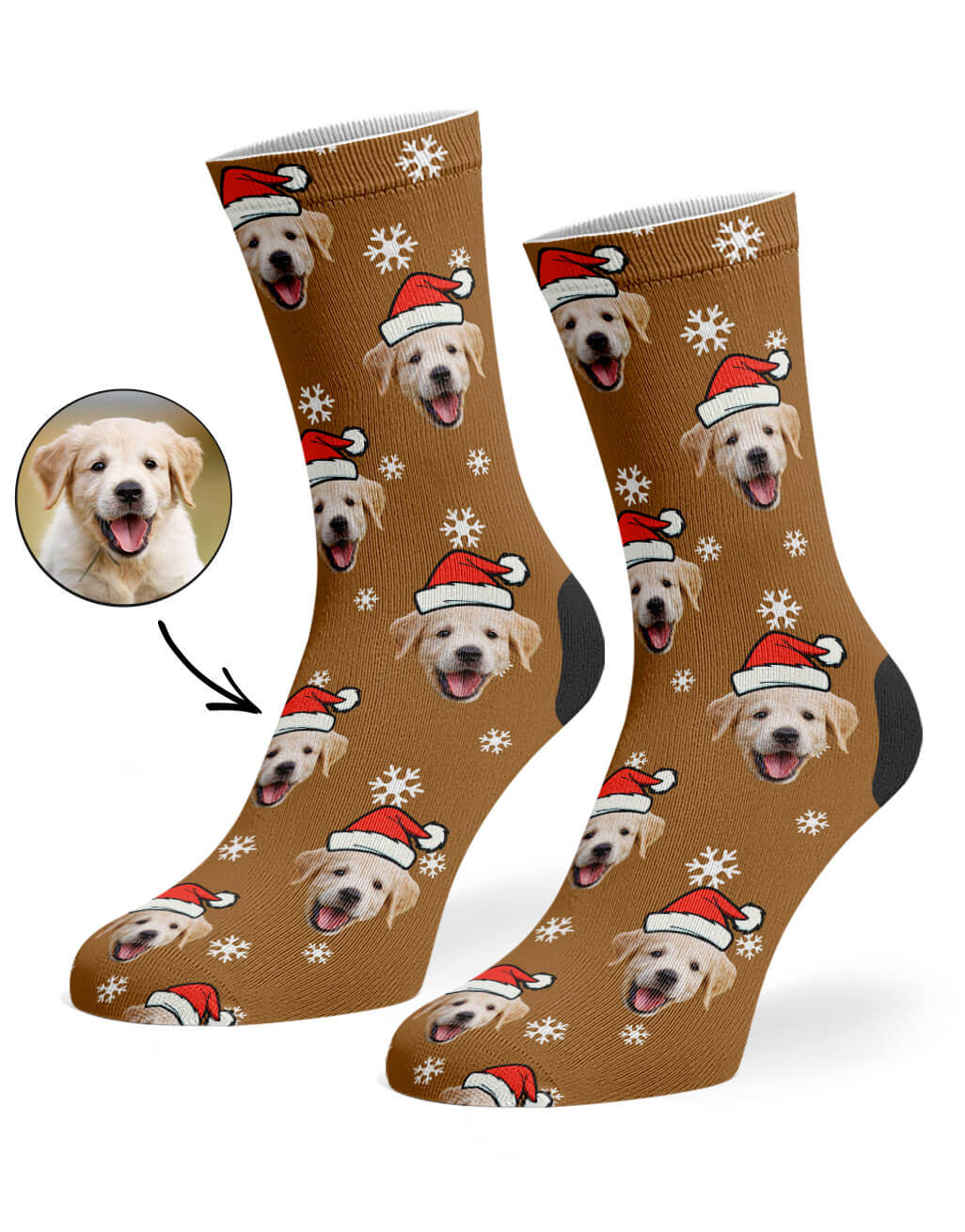 Santa My Dog Custom Socks