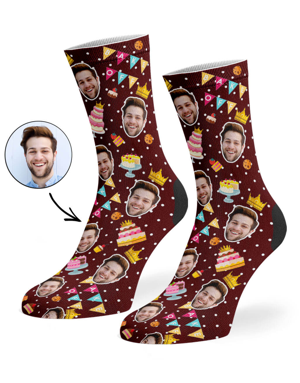 Bake Off King Custom Socks