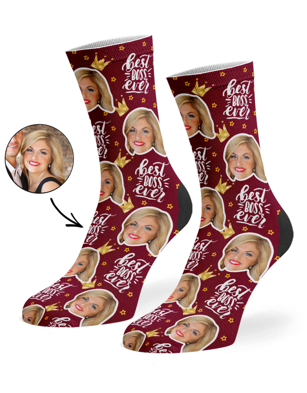 Best Boss Ever Custom Socks