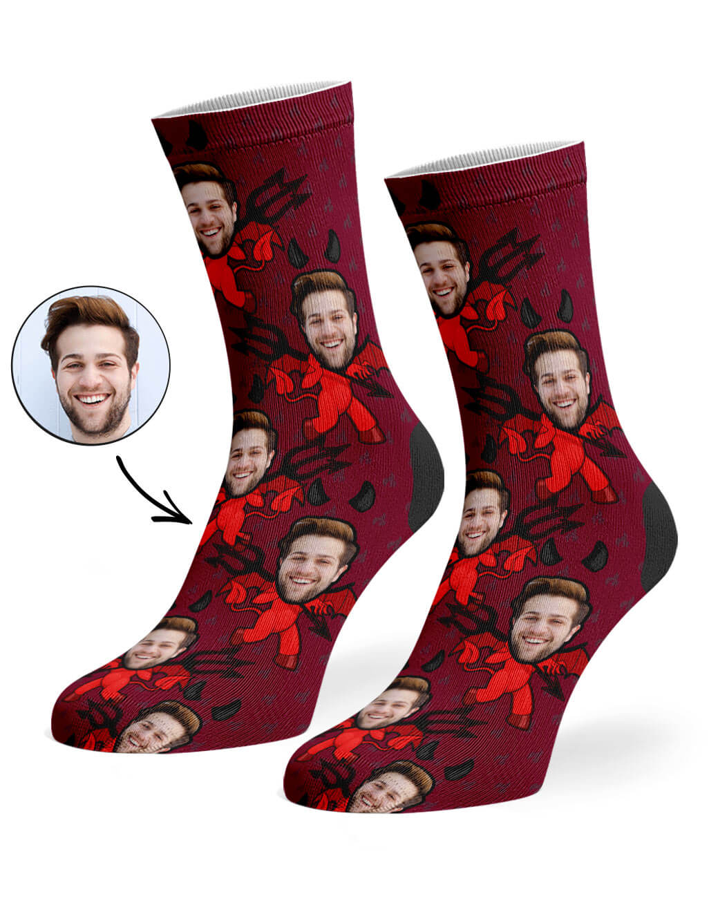 Devil Me Custom Socks