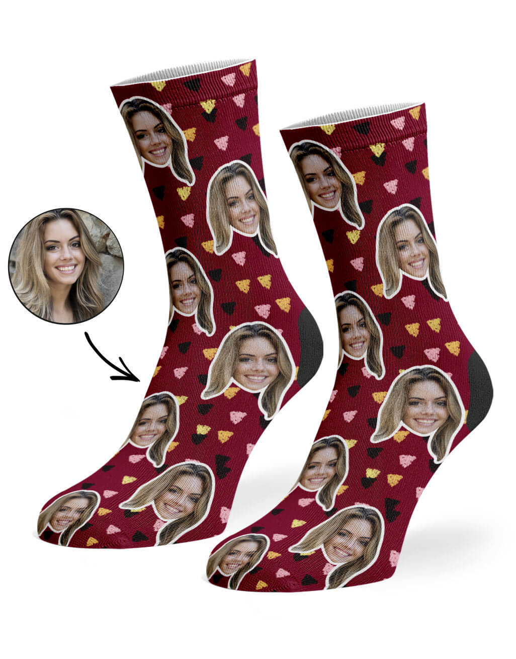 Paint Triangle Custom Socks