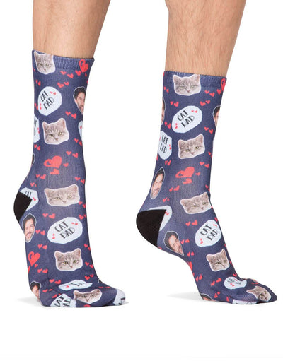 Cat Dad Custom Socks