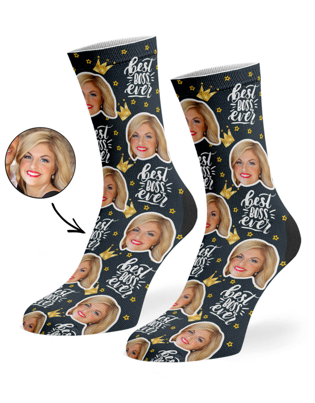Best Boss Ever Custom Socks