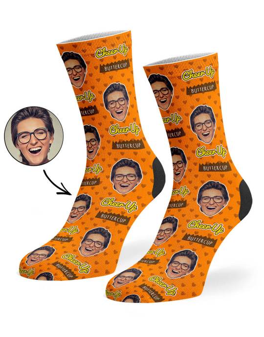 Cheer Up Buttercup Custom Socks