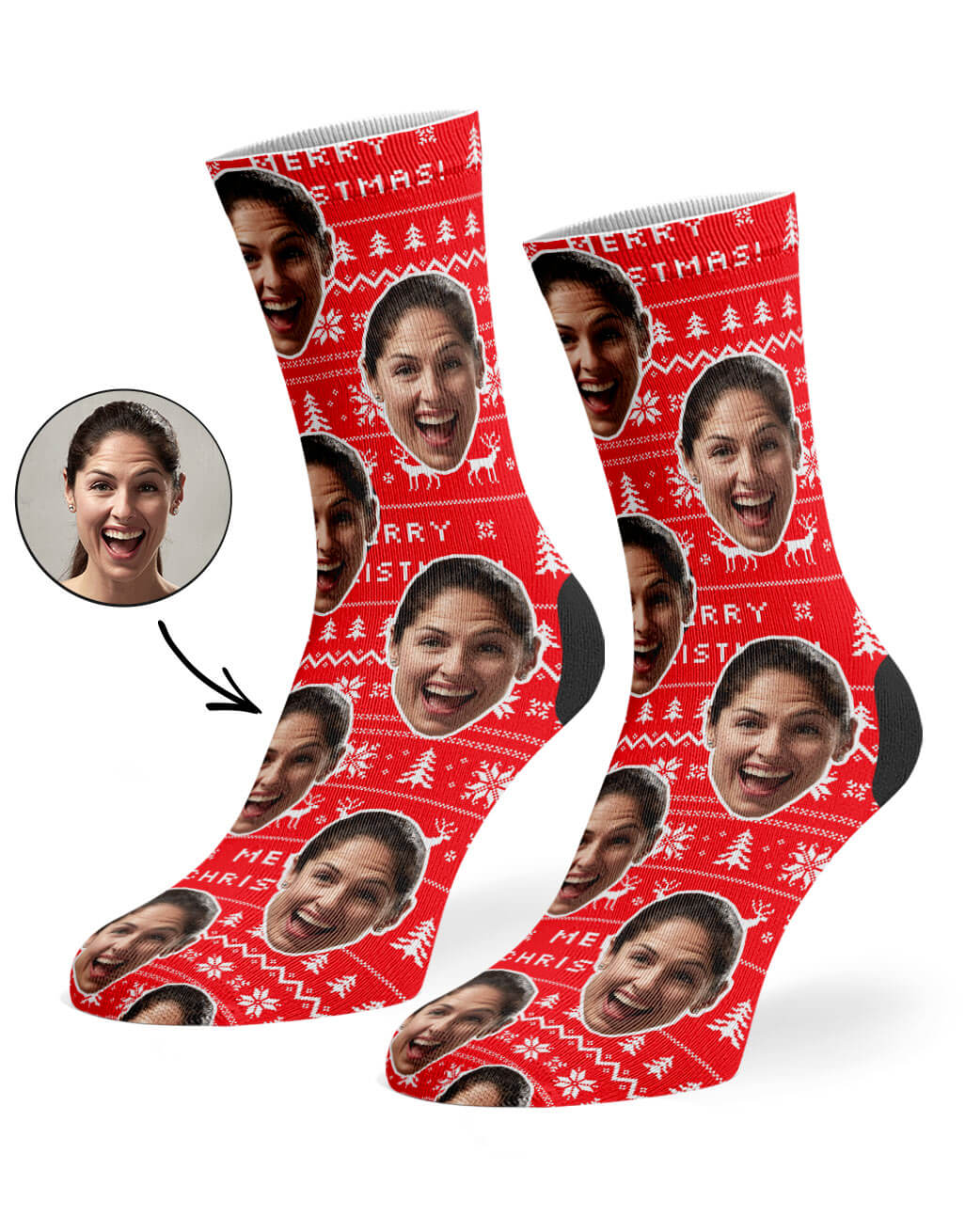 Christmas Patterned Custom Socks